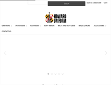 Tablet Screenshot of howarduniform.com